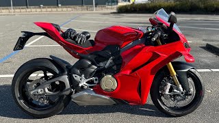 Buying a Ducati Panigale V4S 2025 First Look  Walk Around  Exhaust Note [upl. by Eimac]