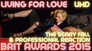 Madonna’s Shocking Fall amp Pro Recovery  Full 4K Performance madonna britawards livingforlove [upl. by Ailecec]