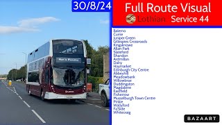 Lothian Buses Service 44 Balerno to Whitecraig • E400MMC 624 SJ21MZG • FRV 30824 [upl. by Gross387]