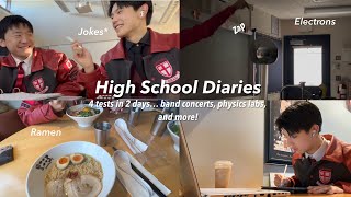 Study Vlog👨🏻‍💻🍜 High School day in my life finals prep fun with friends electrons amp more [upl. by Pahl402]