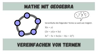 Mathe mit Geogebra  Vereinfachen von Termen [upl. by Clywd]