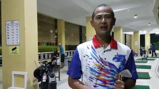 Golf Simulator Review  Optishot2 Latihan Golf Driving Range Pringgondani Jakarta Indonesia [upl. by Eellac356]