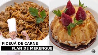 FIDEUÁ de CARNE y FLAN de MERENGUE  Cocina Abierta de Karlos Arguiñano [upl. by Fredelia304]