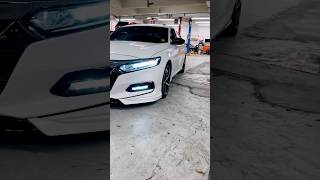 Front lip yofer honda accord 2018 20t before and after 🔥 accessories hondaaccord frontlip [upl. by Rashidi]