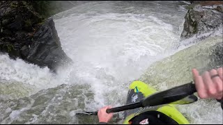 Kayaking on Canyon Creek WA  24 Season Opener  910CFS [upl. by Jaynes]