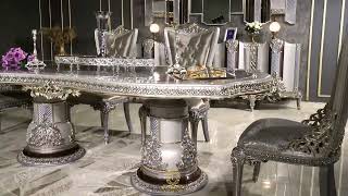 Potenza Dining Room  Luxury Dining Room Furniture 2023 [upl. by Adnolohs357]