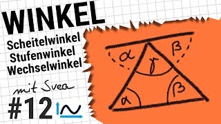 Winkel im Dreieck Scheitelwinkel Wechselwinkel u a mit Svea  Mathe52 12 [upl. by Esinaej]