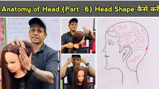 Anatomy of the Head  Head shape कोन से हैं  Hair Science  Part  6  Hair Terminology [upl. by Sheepshanks]