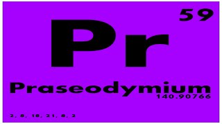 STUDY GUIDE 59 Praseodymium  Periodic Table of Elements [upl. by Ylekalb]