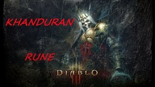 ACT 1 BOUNTIES  KHANDURAN RUNE  Diablo 3 game play [upl. by Robinetta]