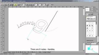 Machine Embroidery Digitizing  Embird Studio Lettering Tool Part 3 Characters Transformations [upl. by Hewe]