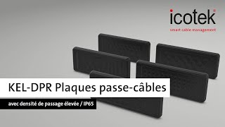 KELDPR Plaques passecâbles avec membranes avec densité de passage élevée  IP65  icotek [upl. by Towny]