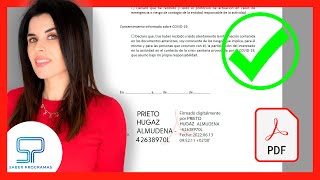 Cómo FIRMAR PDF con firma DIGITAL ✅ [upl. by Abbub867]