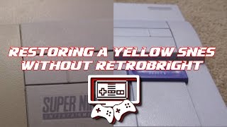 Restoring a Yellowed SNES With Peroxide and some Sunlight [upl. by Ardnaz899]