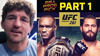 MMA Pros Pick ✅ Kamaru Usman vs Jorge Masvidal 2  Part 1 👊 UFC 261 [upl. by Nunes]