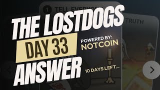 How to defeat a giant dogs notcoin lostdogs crypto [upl. by Comras]