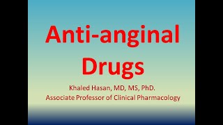 Antianginal Drugs An Update [upl. by Armyn410]