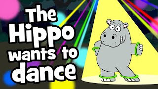 Animal childrens song  Hippo dance  The Hippo wants to dance  Hooray Kids Songs amp Nursery Rhymes [upl. by Aelahs519]