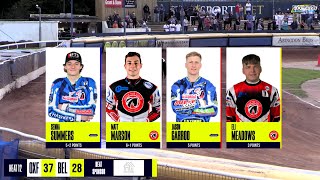 Heat 12  Oxford vs Belle Vue  National League  OXFORD SPEEDWAY TV 2024 [upl. by Letnahs247]