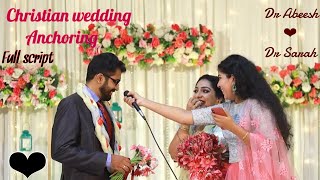 Christian wedding anchoring in Malayalam  Kerala wedding anchoring  2021wedding  Jeena’s diaries [upl. by Amie819]