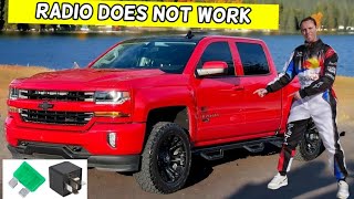 CHEVROLET SILVERADO WHY RADIO DOES NOT WORK 2014 2015 2016 2017 2018 2019 [upl. by Airat]