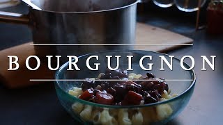 Bourguignon aux PVT  Bourguignon with TVP vegan [upl. by Naihr263]