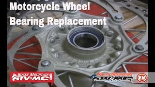 How To Replace Motorcycle Wheel Bearings [upl. by Wobniar]