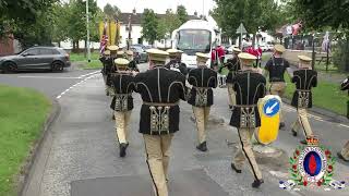 North Ballymena Protestant Boys FB  Cloughfern Young Conquerors FB Parade 170824 [upl. by Ybroc]