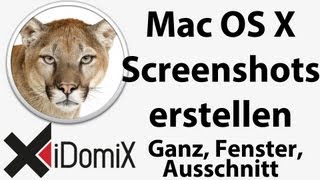 Wie erstelle ich Screenshots Bildschirmfotos unter Mac OS X mit Tastenkürzeln [upl. by Ssidnac]