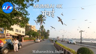 Mumbai 4K  Driving Downtown  INDIA 4K HDR [upl. by Rizzi]