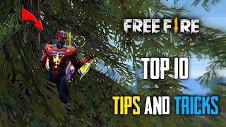 Top 10 Tips And Tricks in Freefire Battleground  Ultimate Guide To Become A Pro 15 [upl. by Ades]