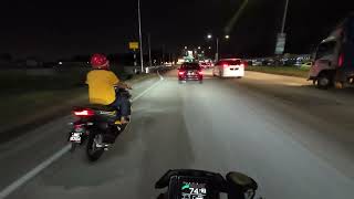 MT09 Akrapovic Night Ride  Osmo Action 4 Test [upl. by Aterg]