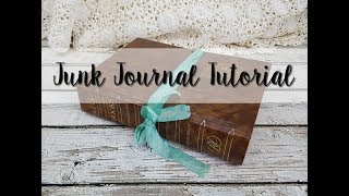 How To Make A Junk Journal  Hidden Spine Tutorial For Beginners [upl. by Aniles539]