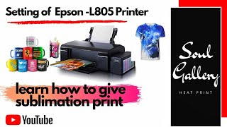 learn sublimation printer settings sublimation ke liyea print setting [upl. by Nosyrb]