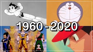 The Evolution of Anime Series 1960  2020  History of Anime through Openings [upl. by Urquhart252]