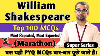 William Shakespeare  Marathon  Life And Work  TGT  PGT  Important MCQs [upl. by Aneema]