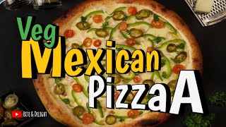 Veg Mexican pizza recipe how to make watch now pizza foodblogger pizzareviews food [upl. by Gwendolin]