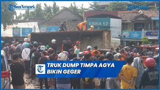 Kecelakaan Maut Truk Dump Terguling Timpa Agya di Semarang Jadi Tontonan [upl. by Azelea162]