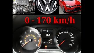 😈 VW Polo 10  75 PS 0170 kmh Acceleration  Beschleunigung  Test Sound Vmax Top Speed Autobahn [upl. by Nnyroc]