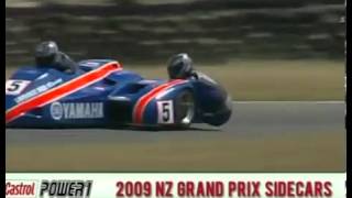 2009 NZ Sidecar GP Powerbuilt Ruapuna Raceway Christchurch New Zealand [upl. by Clarice881]