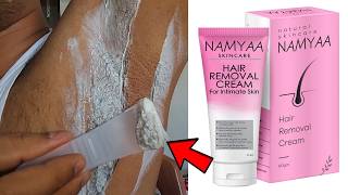 How To Use Body Hair Removal Cream  Namyaa Hair Removal Cream Review [upl. by Shirl]