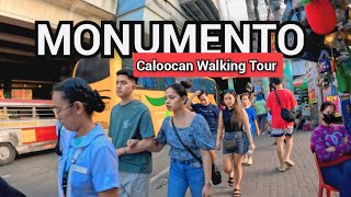 Walking around Monumento Caloocan Philippines🇵🇭 Virtual Tour [upl. by Ahseetal]