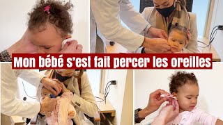 Mon bébé s’est fait PERCER les OREILLES  Tout ce dont vous avez besoin de savoir DEMO amp SOINS [upl. by Dolli151]