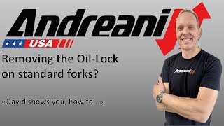 Andreani USA  Front fork Oil Lock Removal [upl. by Haidabo]