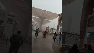 Rain in Madina Haram pakbeautiful islam viralvideo [upl. by Potts820]