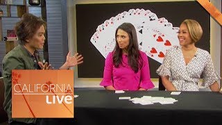 Shin Lims Crazy Card Trick  California Live  NBCLA [upl. by Basil527]