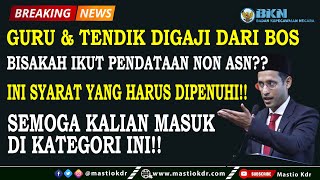 Guru amp TendikTU Digaji Dari Dana BOS Bisakah Ikut amp Masuk Database Pendataan Non ASNIni syaratnya [upl. by Notsirt]