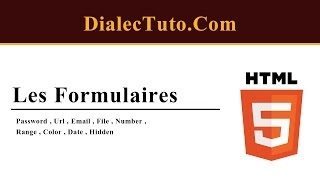 23 Cours Html5 Les Formulaires  Nouveaux Types [upl. by Noroj]