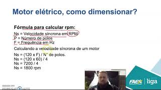 Eletrotécnica Aplicada  Dimensionamento de Motor elétrico [upl. by Notnek301]