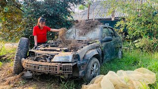 Car Restoration  REVIVING a forgotten Daewoo after many years of silence [upl. by Nevart]